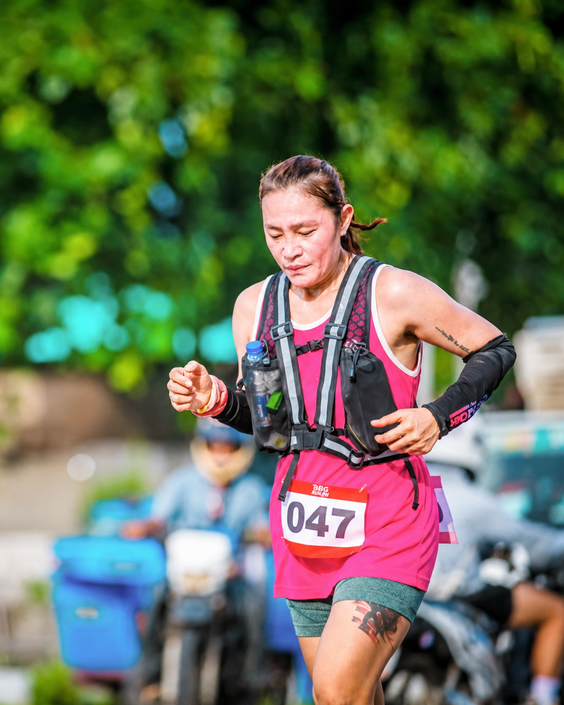 Irene Tan of General Santos City participating in an ultramarathon