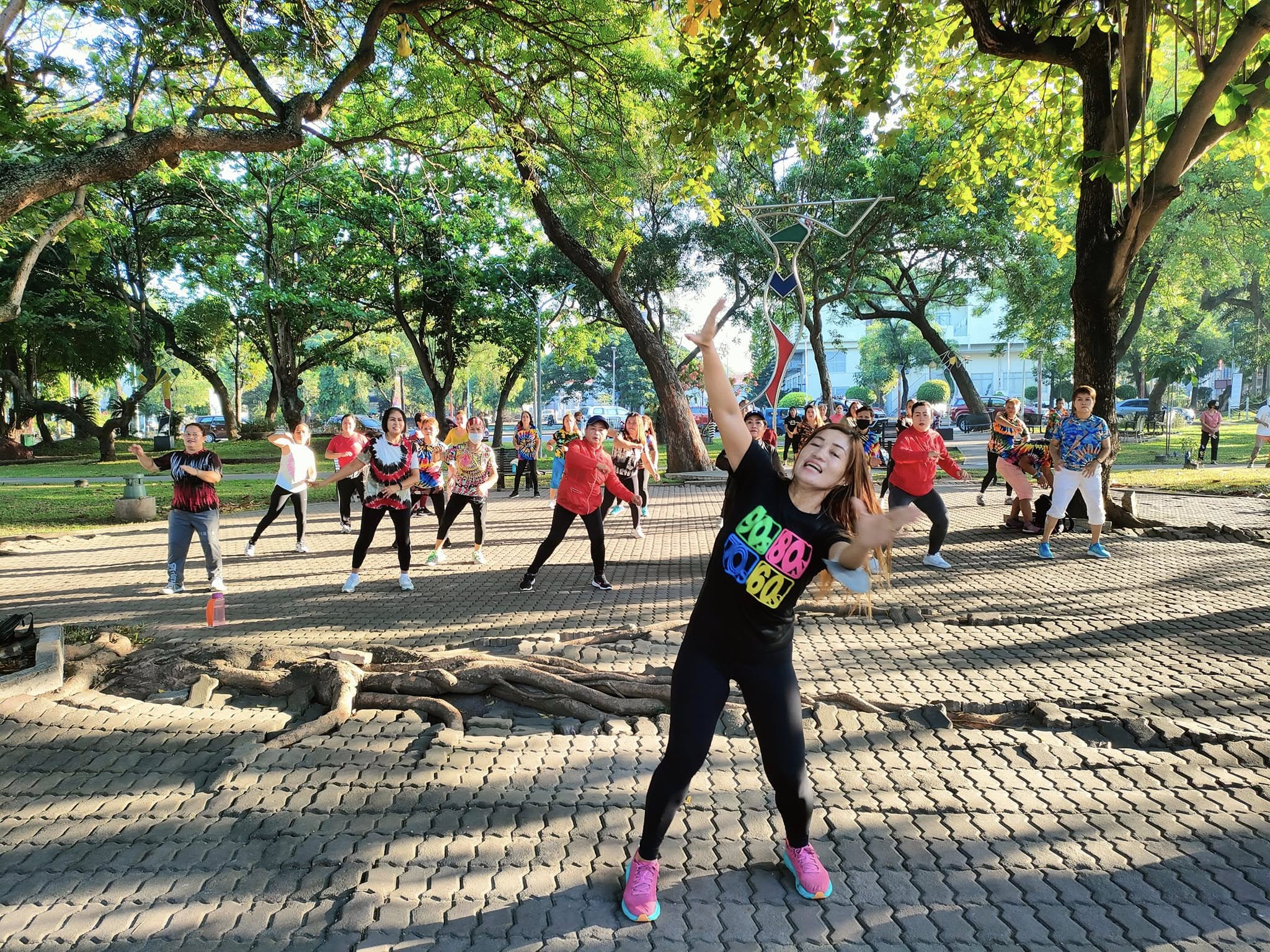 Outdoor Zumba session at Plaza Heneral Santos