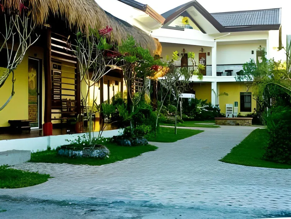 Hotel walkway and garden buildings at Sarangani Highlands Garden