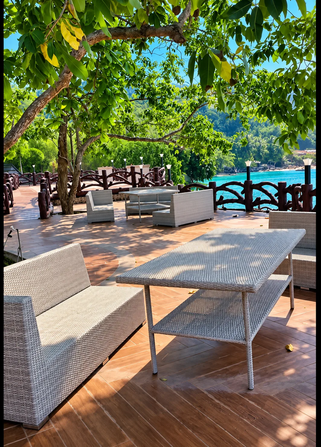 Seaside terrace at Seascape View Resort