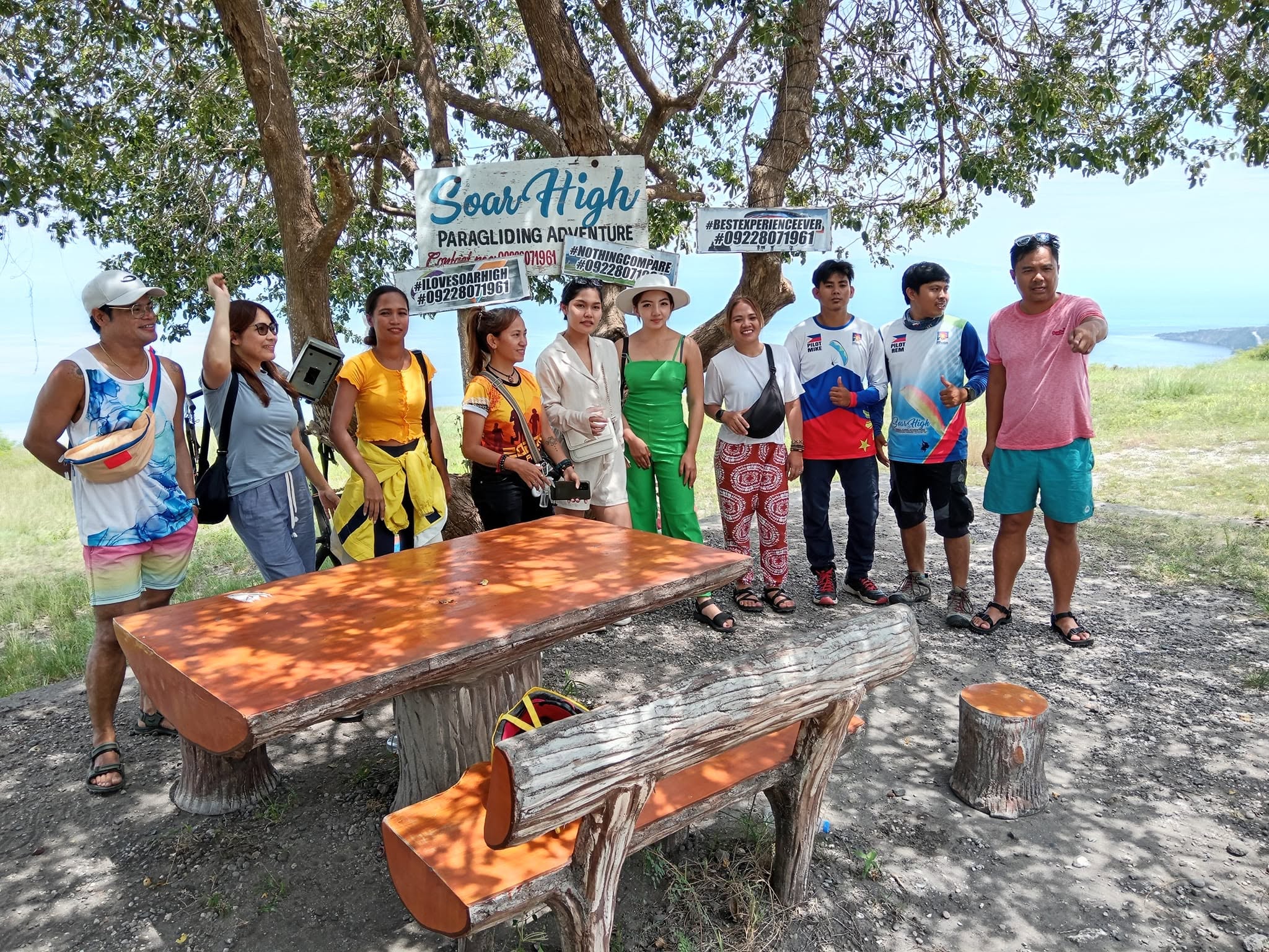 Visitors and Soar High team members at SAFI Ranch